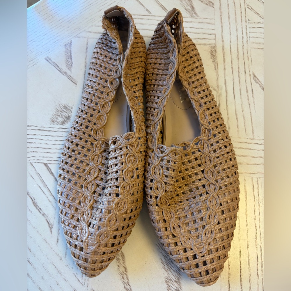 Woven Pointed Flats / Vacation Shoes / Boho Flats